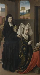Isabel von Portugal mit der Heiligen Elisabeth